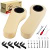 Roykaw Golf Cart Armrest with Cup Holder Compatible with EZGO Club Car Yamaha - Upgrade Support Frame/No Drilling Required - Just Only Fit 1.0" Square Tube Frame view 1