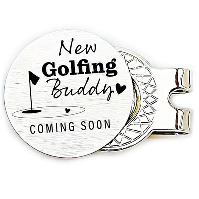 Personalized Pregnancy Announcement to Husband New Golfing Buddy Golf Ball Marker Golf Ball Marker Gift Husband Pregnancy Announcement ST-BUDDY-GOLF