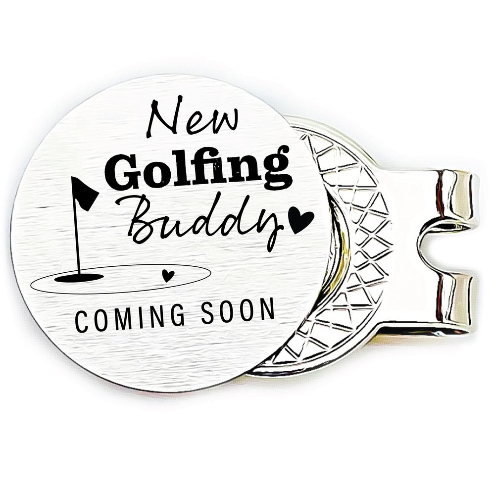 Personalized Pregnancy Announcement to Husband New Golfing Buddy Golf Ball Marker Golf Ball Marker Gift Husband Pregnancy Announcement ST-BUDDY-GOLF