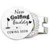 Personalized Pregnancy Announcement to Husband New Golfing Buddy Golf Ball Marker Golf Ball Marker Gift Husband Pregnancy Announcement ST-BUDDY-GOLF view 1