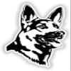 1x German Shepherd Dog 02 Trendy Funny Cool Vinyl Waterproof Sticker - 5cm / 2inches view 1