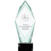 13" Jade Epic Music Crystal Award, Custom Engraved Music Trophy, Engraving Included, Prime view 1