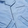 Ten West Apparel Mens Pajamas Set - Long Sleeve Button Down Sleep Shirt and Pajama Bottoms Sleepwear Set, Blue, Size X-Large view 2