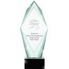 13" Jade Epic Above and Beyond Crystal Award, Custom Engraved Above and Beyond Trophy, Engraving Included view 1