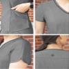 Adar Pro Heather Scrubs for Women - Modern V-Neck Scrub Top - P7002H - Heather Grey - 3X view 4