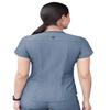 Adar Pro Heather Scrubs for Women - Modern V-Neck Scrub Top - P7002H - Heather Navy - M view 2