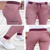 Adar Pro Heather Scrubs for Women - Ultimate Yoga Jogger Scrub Pants - P7104H - Heather Wine - XS view 4