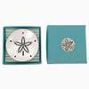 Basic Spirit Sand Dollar Pewter Trinket Bowl Ring Dish Gift Box Beach Decor view 2