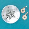 Basic Spirit Sand Dollar Pewter Trinket Bowl Ring Dish Gift Box Beach Decor view 4