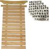 12 (Twelve) Belt Karate Martial Arts Belt Display - Thick Wood - Includes Stickers view 1