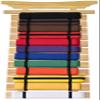 12 (Twelve) Belt Karate Martial Arts Belt Display - Thick Wood - Includes Stickers view 2