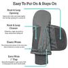 N'Ice Caps Kids Waterproof Snow Mittens Cold Weather Thinsulate Insulated (Lavender, 1-2 Years) view 3