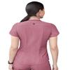 Adar Pro Heather Scrubs for Women - Modern V-Neck Scrub Top - P7002H - Heather Wine - XS view 2