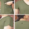 Adar Uniforms Pro Heather Scrubs for Women - Modern V-Neck Top - P7002H (Heather Olive - L) view 4