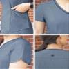 Adar Pro Heather Scrubs for Women - Modern V-Neck Scrub Top - P7002H - Heather Navy - XS view 4