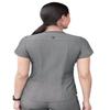Adar Pro Heather Scrubs for Women - Modern V-Neck Scrub Top - P7002H - Heather Grey - M view 2