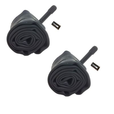 12" Inner Tube 12.5x1.75/1.85/1.90/1.95/2.0/2.10/2.125/2.25 Schrader Valve for Children Kids Youth Bicycle Tricycle BMX Bike Tire with Upgraded Metal Air Caps - 2 Pack