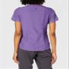Adar Uniforms Pro Heather Scrubs for Women - Modern V-Neck Top - P7002H (Heather Grape - 2X) view 3