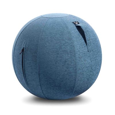 Vivora Luno Premium Ergonomic Sitting Ball Chair, Pacific Cover, Chenille, Max Size (25 to 26 inches), for Home Offices, Balance Training, Yoga Ball, Posture Improvement