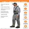 FROGG TOGGS Men's Hellbender Pro Waterproof Stockingfoot Fishing Chest Wader for Fishing, Gray, XX-Large Stout view 2