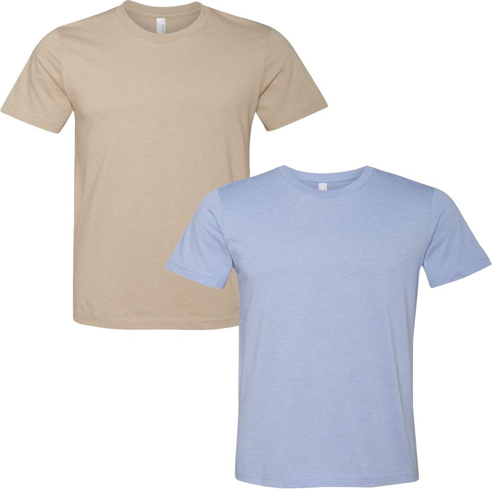 3001C Bella Canvas Soft Ringspun Hipster T-Shirt (2 Pack)