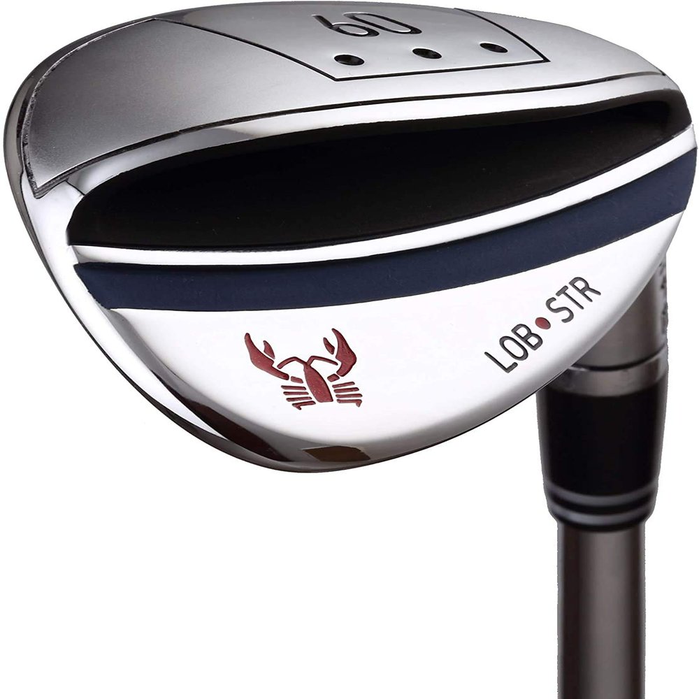 Rife Golf Right Handed 60 Degree LOB STR Wedge Graphite Shaft Extra Large Club Face for High Trajectory and Easy Impact (Right, 32)