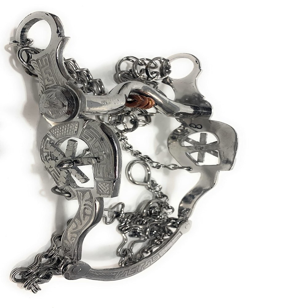 5 1/8" Mexican Horse Bit, Freno Charro