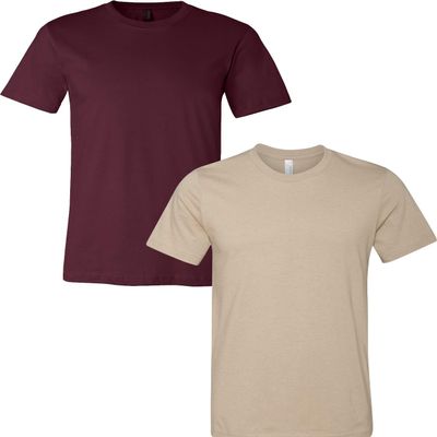 3001C Bella Canvas Soft Ringspun Hipster T-Shirt (2 Pack)
