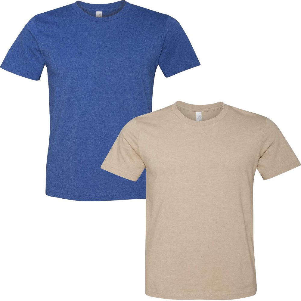 3001C Bella Canvas Soft Ringspun Hipster T-Shirt (2 Pack)