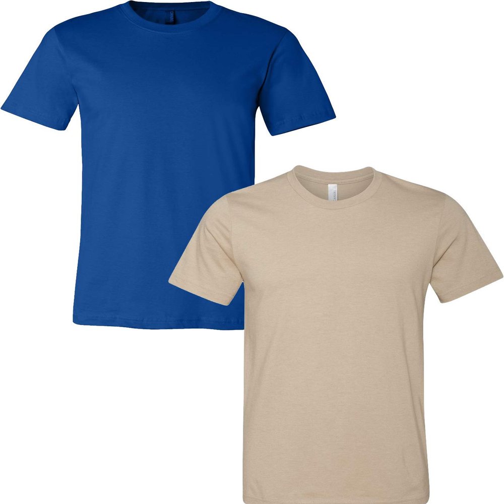 3001C Bella Canvas Soft Ringspun Hipster T-Shirt (2 Pack)