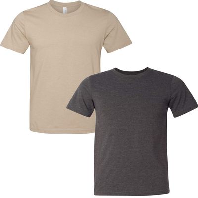 3001C Bella Canvas Soft Ringspun Hipster T-Shirt (2 Pack)
