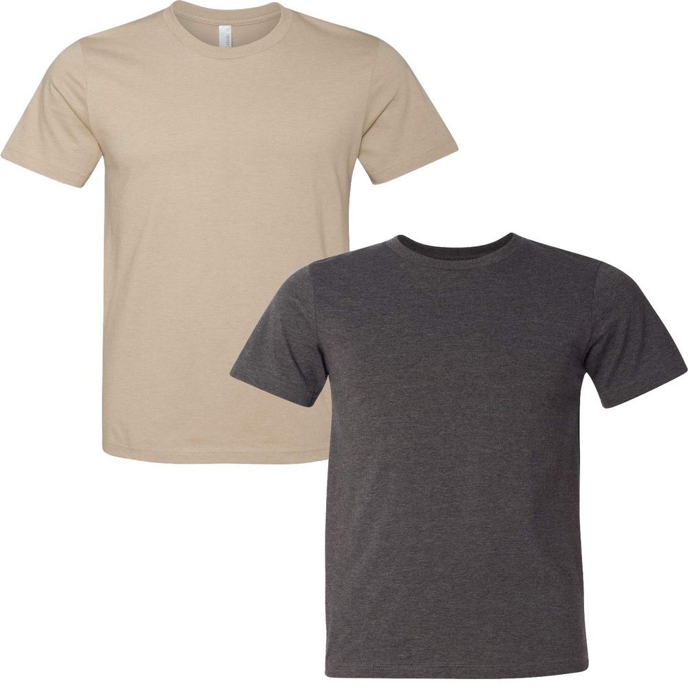 3001C Bella Canvas Soft Ringspun Hipster T-Shirt (2 Pack)