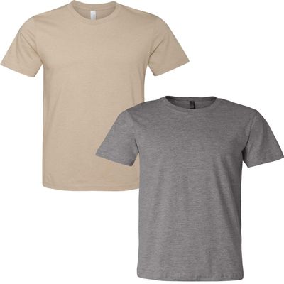 3001C Bella Canvas Soft Ringspun Hipster T-Shirt (2 Pack)