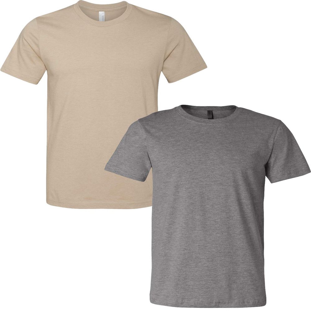 3001C Bella Canvas Soft Ringspun Hipster T-Shirt (2 Pack)