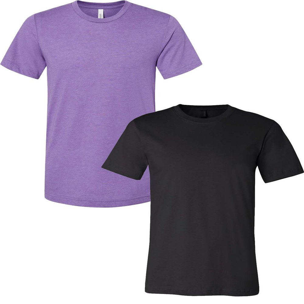 3001C Bella Canvas Soft Ringspun Hipster T-Shirt (2 Pack)