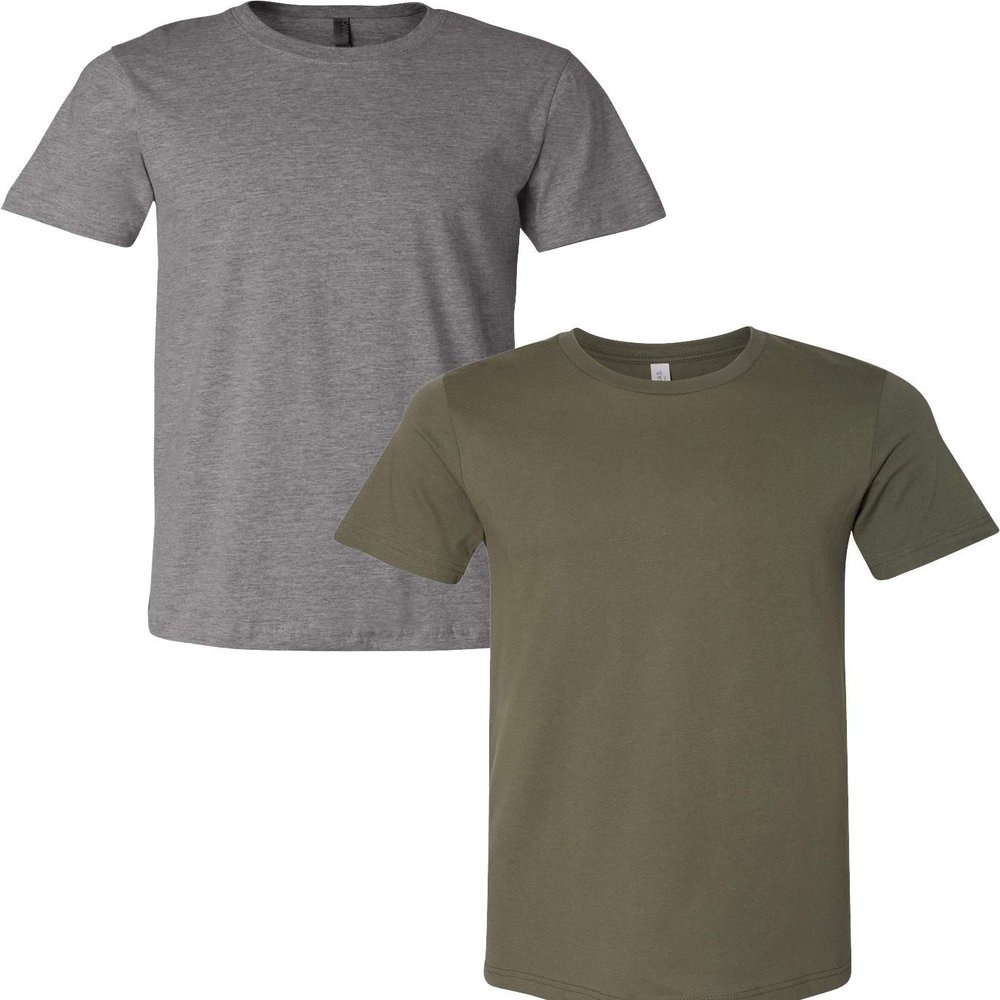 3001C Bella Canvas Soft Ringspun Hipster T-Shirt (2 Pack)