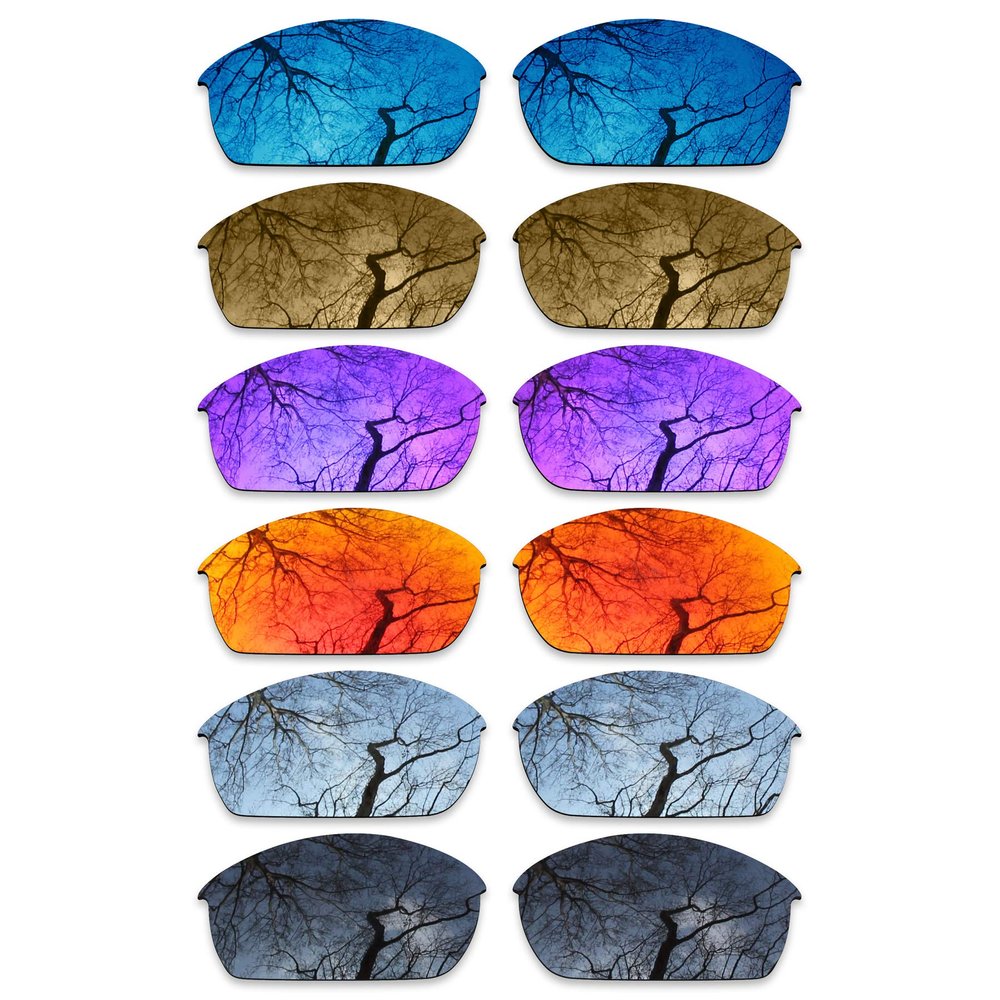 ToughAsNails Set of 6 Polarized Replacement Lenses for Oakley Flak Jacket Pack-BSF63