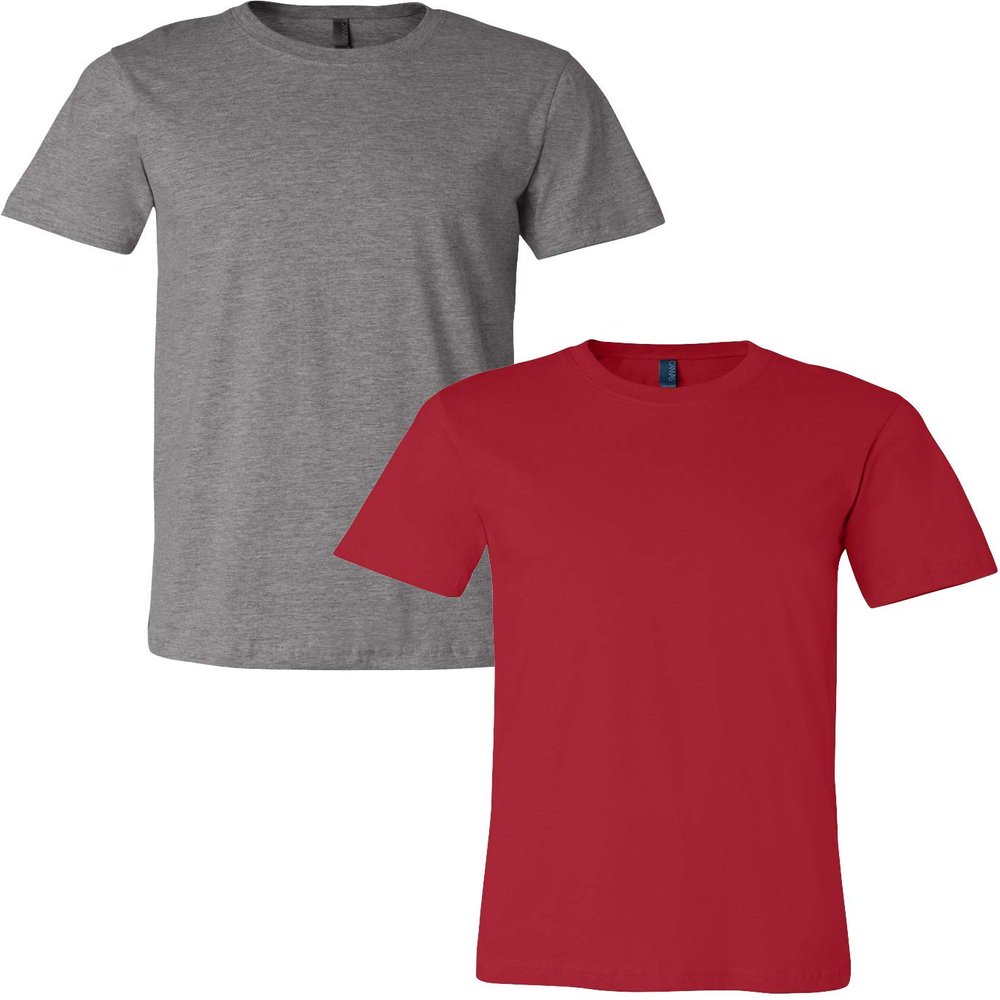 3001C Bella Canvas Soft Ringspun Hipster T-Shirt (2 Pack)