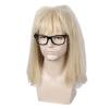 Linfairy 80s Heavy Metal Halloween Mullet Fancy Dress Punk Wig with Glasses frame view 1