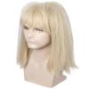 Linfairy 80s Heavy Metal Halloween Mullet Fancy Dress Punk Wig with Glasses frame view 3