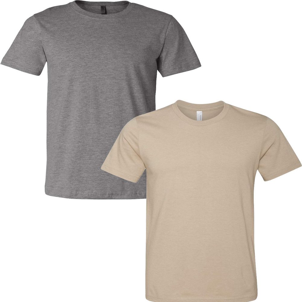 3001C Bella Canvas Soft Ringspun Hipster T-Shirt (2 Pack)