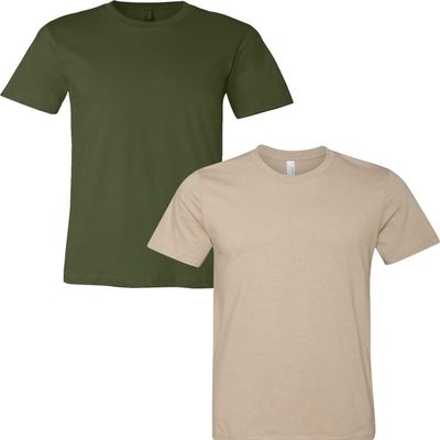 3001C Bella Canvas Soft Ringspun Hipster T-Shirt (2 Pack)