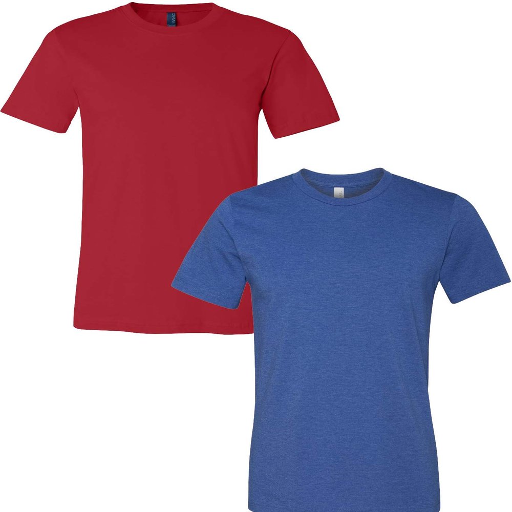3001C Bella Canvas Soft Ringspun Hipster T-Shirt (2 Pack)