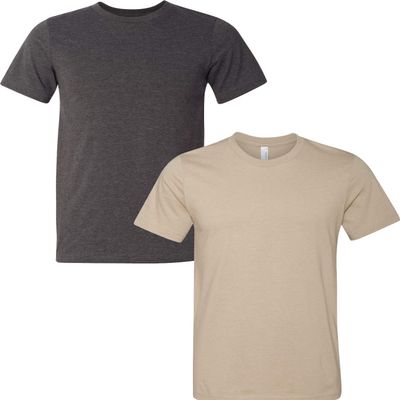 3001C Bella Canvas Soft Ringspun Hipster T-Shirt (2 Pack)