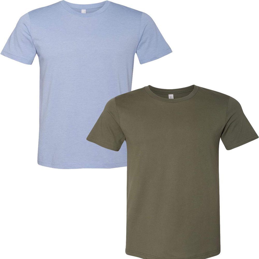 3001C Bella Canvas Soft Ringspun Hipster T-Shirt (2 Pack)