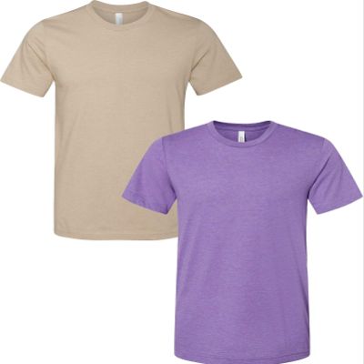 3001C Bella Canvas Soft Ringspun Hipster T-Shirt (2 Pack)