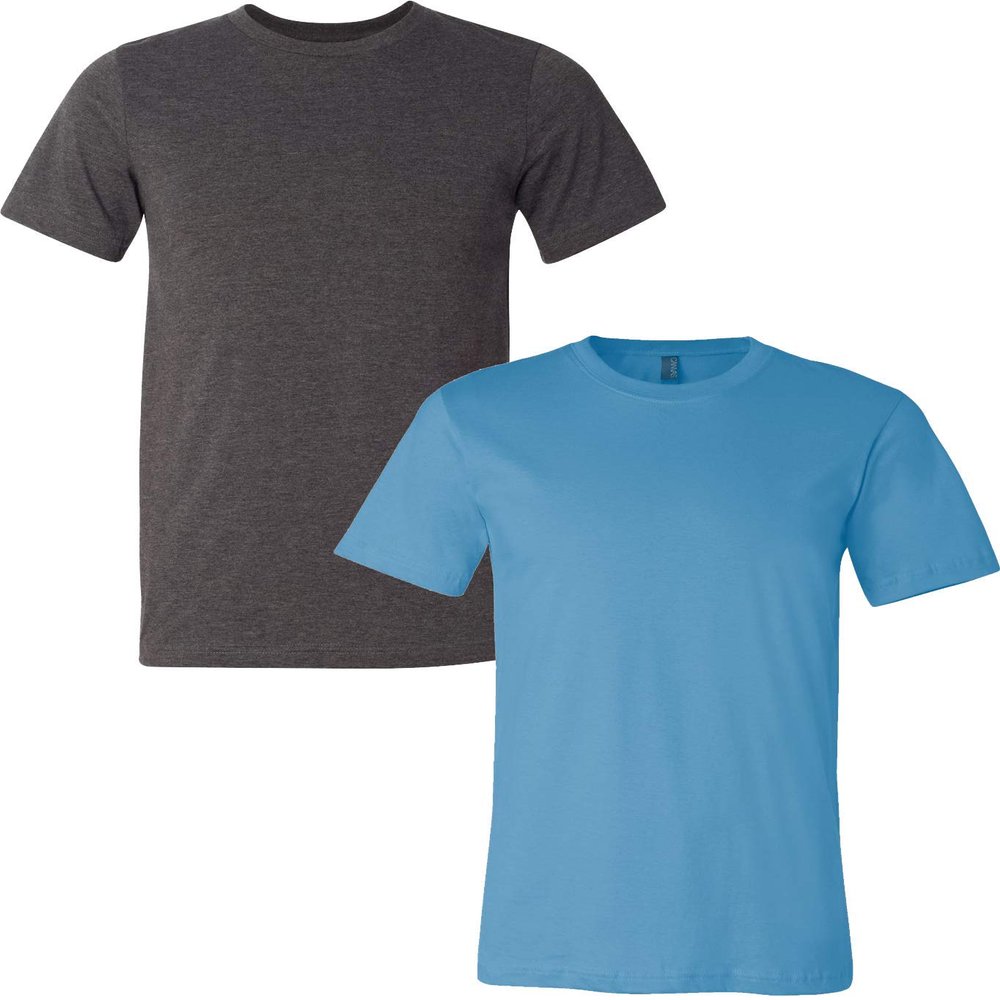3001C Bella Canvas Soft Ringspun Hipster T-Shirt (2 Pack)