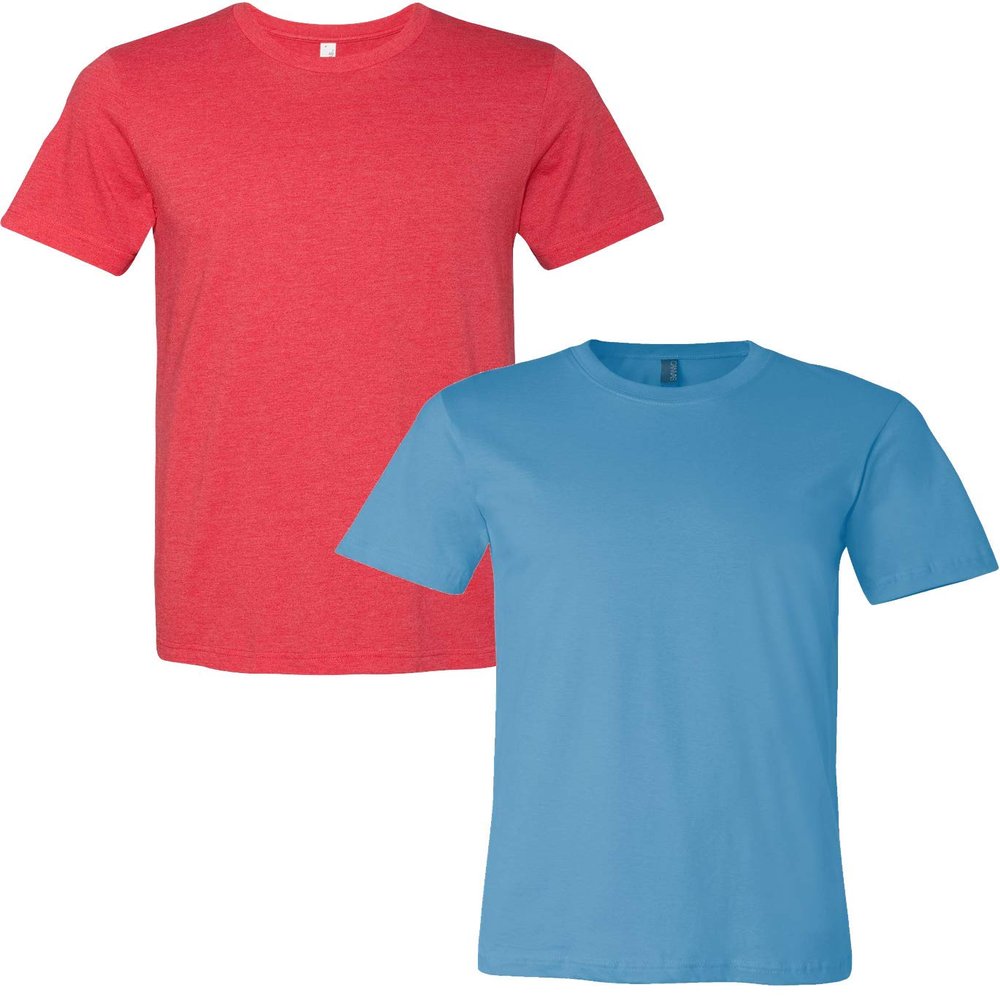 3001C Bella Canvas Soft Ringspun Hipster T-Shirt (2 Pack)