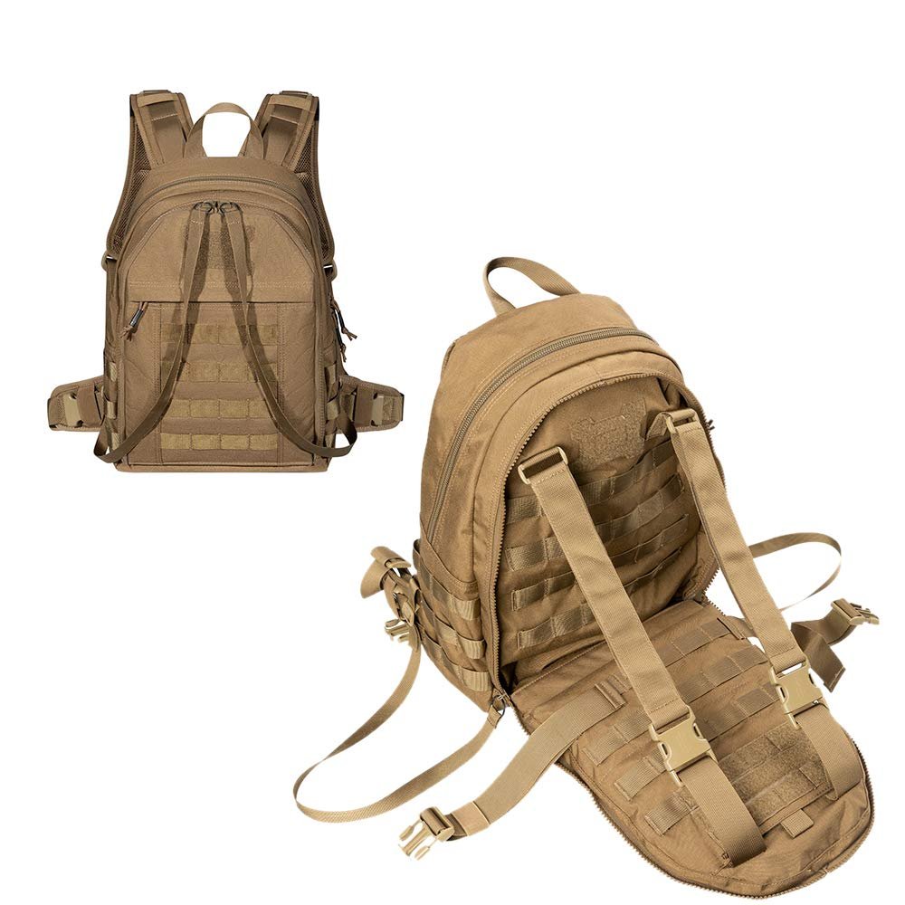 EXCELLENT ELITE SPANKER Military Tactical Backpack Detachable Backpack Quickly Turns into Outdoor Vest(Coyote Brown)