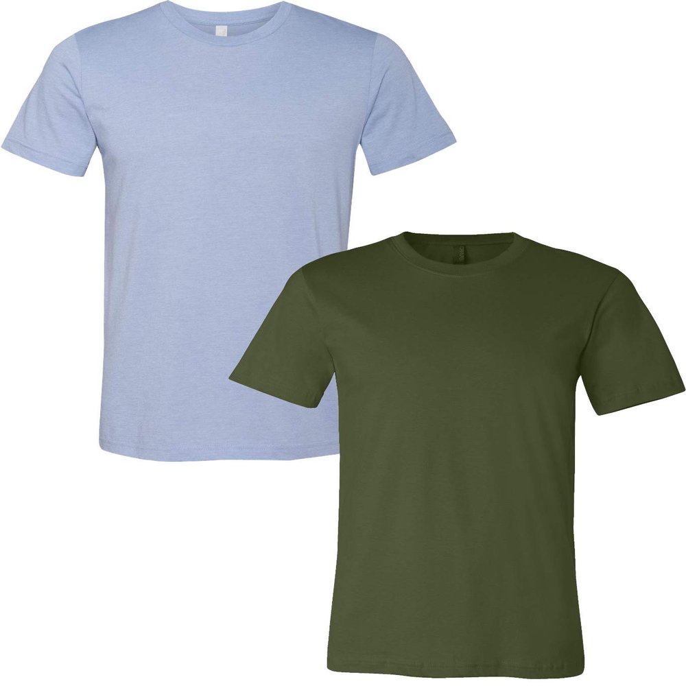 3001C Bella Canvas Soft Ringspun Hipster T-Shirt (2 Pack)